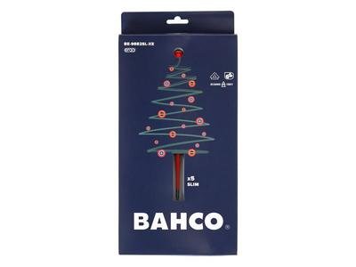 Bahco XMAS BE-9882SL ERGO™ Slim VDE Insulated Screwdriver Set, 5 Piece (7314150559091) BAH9882SLXE
