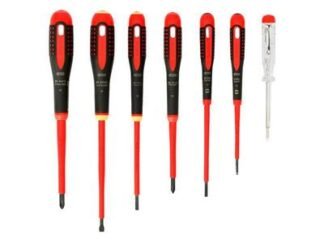 Bahco BE-9887S ERGO™ VDE Insulated Screwdriver Set, 7 Piece (7314150244744) BAH9887S
