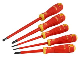 Bahco BahcoFIT Insulated Screwdriver Set, 5 Piece (7314150283378) BAHB220015