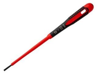 Bahco ERGO™ VDE Insulated Slotted Screwdriver 3.0 x 100mm (7314150048243) BAHBE8220S