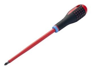 Bahco ERGO™ VDE Insulated Pozi Screwdriver PZ1 x 80mm (7314150414710) BAHBE8811S