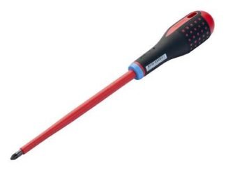 Bahco ERGO™ VDE Insulated Pozi Screwdriver PZ2 x 100mm (7314150242900) BAHBE8812S