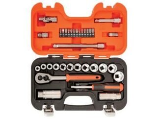 Bahco S330 Socket Set of 34 Metric 3/8in Drive + 1/4in Accessories (7314150104024) BAHS330