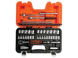Bahco S380 Socket Set of 38 Metric 3/8in Drive (7314150168934) BAHS380
