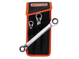 Bahco S4RM Series Reversible Ratchet Spanner Set, 3 Piece (7314150117406) BAHS4RM3T