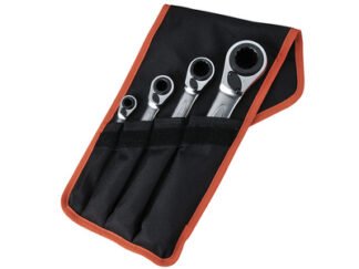 Bahco S4RM Series Reversible Ratchet Spanner Set, 4 Piece (7314150179916) BAHS4RM4T