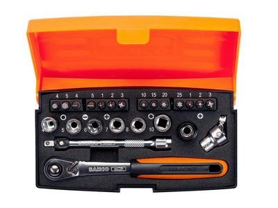 Bahco SL24 1/4in Drive Socket Set, 24 Piece (7314150128389) BAHSL24