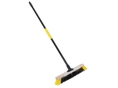 Bulldozer Dual Fill Soft PET Broom with Metal Scraper 457mm (18in) (5014555028391) BDZCOP43BY