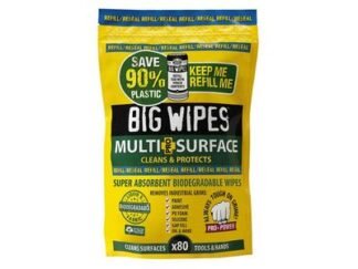 Big Wipes Multi-Surface PRO+ Bio Wipes Refill Pouch of 80 (5060065663225) BGW2046