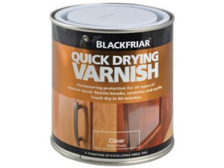 Blackfriar Quick Drying Duratough Interior Varnish Clear Satin 250ml (5013296280129) BKFQDDVCS250