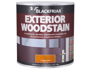 Blackfriar Traditional Exterior Woodstain Golden Teak 1 litre (5013296510141) BKFTEWSGT1L