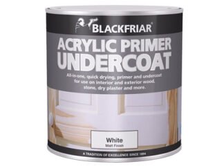 Blackfriar Quick Drying Acrylic Primer Undercoat White 1 litre (5013296540148) BKFWAP1L