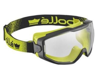 Bolle Safety Spectrum Platinum Clear Vented Safety Googles, Black/Yellow (3660740019938) BOLSPECTN10W