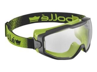 Bolle Safety Spectrum Platinum Clear Sealed Safety Googles, Black/Green (3660740019945) BOLSPECTN11W