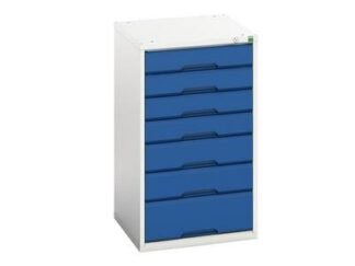 Bott Verso 7 Drawer Cabinet 525 x 900mm Gentian Blue (5039350022450) BOT16925029