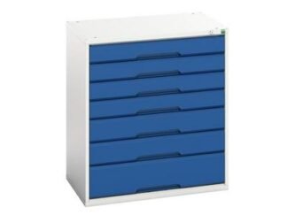 Bott Verso 7 Drawer Cabinet 800 x 900mm Gentian Blue (5039350023105) BOT16925129