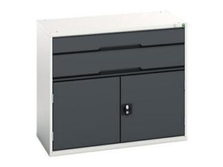 Bott Verso 2 Drawer + Cupboard 900 x 1050mm Anthracite Grey (5039350108192) BOT169252379