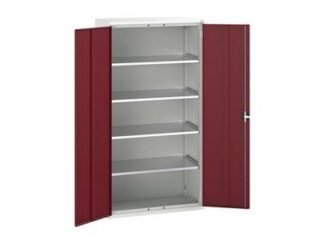 Bott Verso 4 Shelf Cupboard 1050mm Crimson Red (5039350113899) BOT169262674