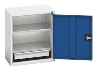 Bott Verso Economy Wall Cupboard 2 Shelf 525mm Gentian Blue (5039350027912) BOT16929003