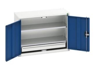 Bott Verso Economy Wall Cupboard 2 Shelf 800mm Gentian Blue (5039350028124) BOT16929103