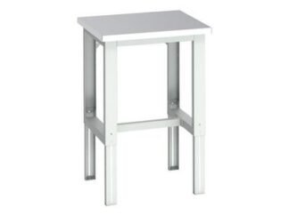 Bott Cubio Adjustable Bench, Stainless Steel Clad Top 750 x 750mm (5039350218853) BOT41003632