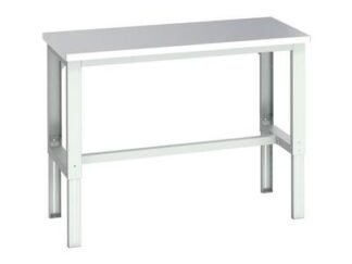 Bott Cubio Adjustable Bench, Stainless Steel Clad Top 1500 x 750mm (5039350218938) BOT41003640