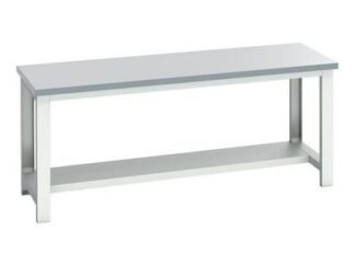 Bott Cubio Bench with Half Shelf, ESD Laminate Clad Top 2000 x 750mm (5039350219317) BOT41003662