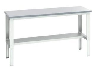 Bott Cubio Adjustable Bench with Half Shelf, Laminate Top 2000 x 750mm (5039350219348) BOT41003665