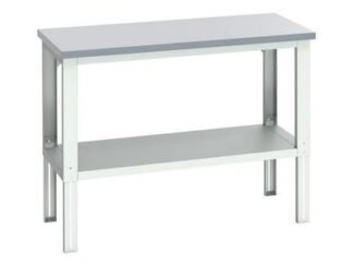 Bott Cubio Adjustable Bench with Shelf, Laminate Top 1500 x 750mm (5039350219461) BOT41003677