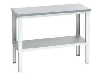 Bott Cubio Adjustable Bench with Shelf, ESD Laminate Top 1500 x 750mm (5039350219478) BOT41003678