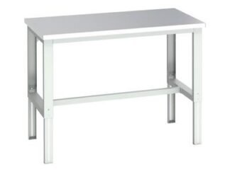 Bott Cubio Adjustable Bench, Stainless Steel Clad Top 1500 x 900mm (5039350219133) BOT41004164