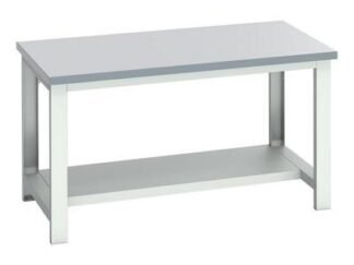 Bott Cubio Bench with Half Shelf, Laminate Top 1500 x 900mm (5039350219546) BOT41004173