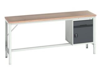 Bott Verso Bench with Cupboard + Drawer, mpx Top 2000 x 600mm (5039350121504) BOTQ16921716