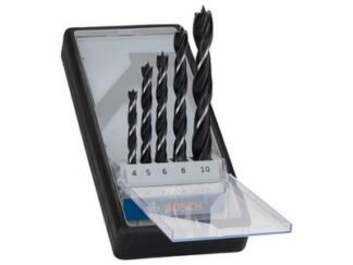 Bosch PRO Wood Brad Point Drill Bit Set, 5 Piece (3165140446112) BPA607010527