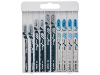 Bosch Basic for Wood and Metal Jigsaw Blade Set,10 Piece (3165140579360) BPA607010630