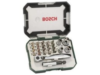 Bosch Screwdriver Bit and Ratchet Set, 26 Piece (3165140768207) BPA607017322