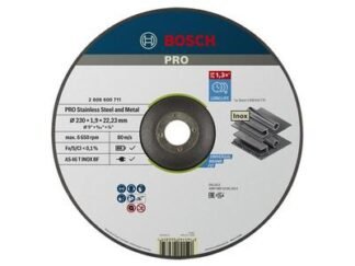 Bosch PRO Stainless Steel & Metal Bonded Cutting Disc, Depressed Centre 230 x 22.23mm (3165140262859) BPAAS46TBF