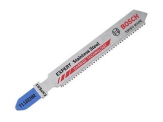 Bosch EXPERT Stainless Steel T118 EHM Jigsaw Blade 83mm Pack of 3 (4059952537863) BPAT118EHM