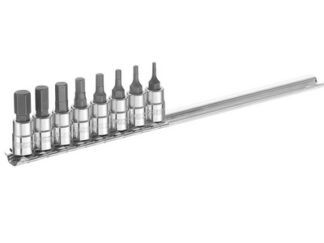 Expert Socket Set of 8 Hex Bit 1/4in Drive (3258950307046) BRIE030704B