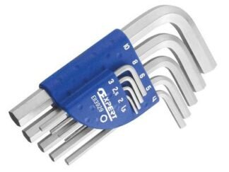 Expert Hexagon Key Short Arm Set, 9 Piece (1.5 - 10mm) (3258951139295) BRIE113929B