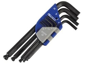Expert Ball End Hexagon Key Long Arm Set, 9 Piece (1.5-10mm) (3258951139769) BRIE113976B