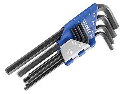 Expert Hexagon Key Long Arm Set, 8 Piece (3/32-3/8in) (3258951211014) BRIE121101B