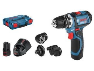 Bosch GSR 12V-15 Drill Driver with GFA12 Accessory Set 12V 2 x 2.0Ah Li-ion (3165140847728) BSHGSRGFA12
