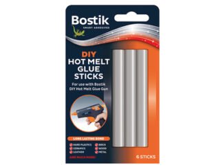 Bostik DIY Hot Melt Glue Sticks (Pack 6) (5000399001294) BSTSGSAP