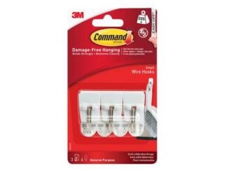 Command White Wire Hooks (Pack 3) (0051131866935) COM17067