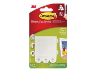Command Picture Hanging Strips, Medium (Pack 4) (0051141321011) COM172014PK