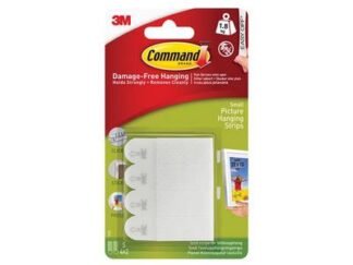 Command Picture Hanging Strips, Small (Pack 4) (0051131830271) COM17202