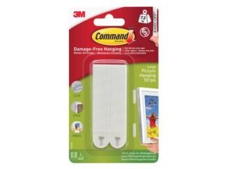 Command Picture Hanging Strips, Large (Pack 4) (0051141322698) COM17206