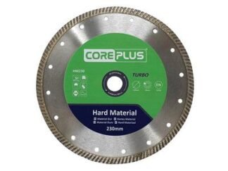 Coreplus HM230 Hard Material Turbo Diamond Blade 230mm (5028485214687) CORDBHM230
