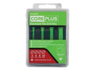 Coreplus DTDM4 Piece Diamond Tile Drill Bit Set, 4 Piece (5028485215806) CORDTDM4PC
